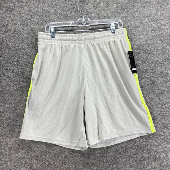 New Essential Elements Activewear Shorts Men L Large Gray High Rise Pull On - Picture 4 of 11